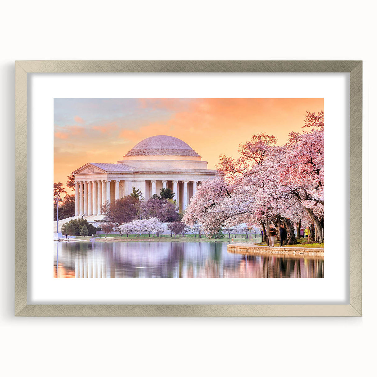 Textured art print of Washington D.C.