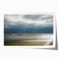 Olympic National Park landscape on rolled print, featuring lush greenery and mountain backdrop, in earth tones.