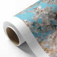 Art Deco poster of spring season with pastel colors on rolled canvas, suitable for nursery wall art.