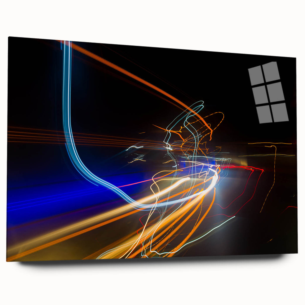 Urban Light Trail Abstract Wall Art – Dynamic Modern Photography