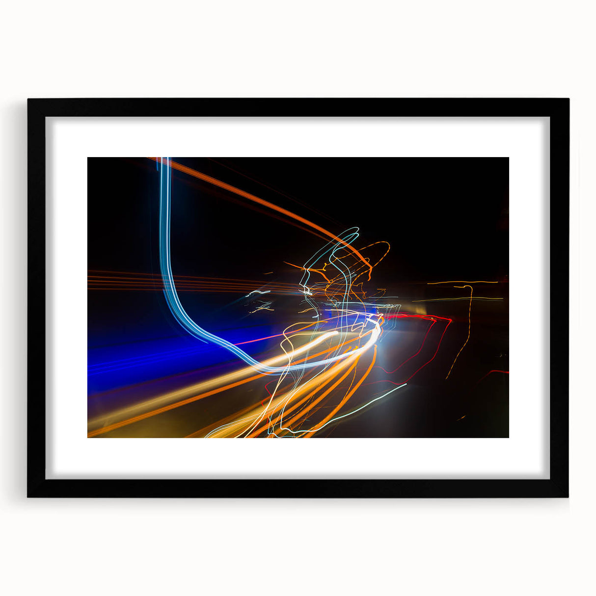 Urban Light Trail Abstract Wall Art – Dynamic Modern Photography