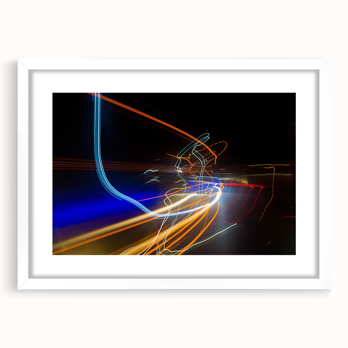 Urban Light Trail Abstract Wall Art – Dynamic Modern Photography