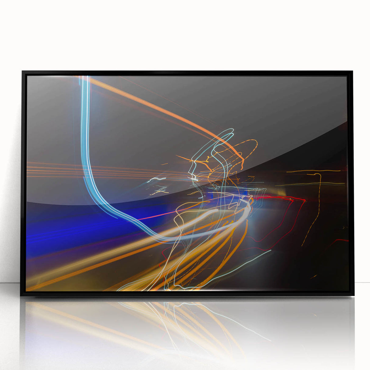 Urban Light Trail Abstract Wall Art – Dynamic Modern Photography