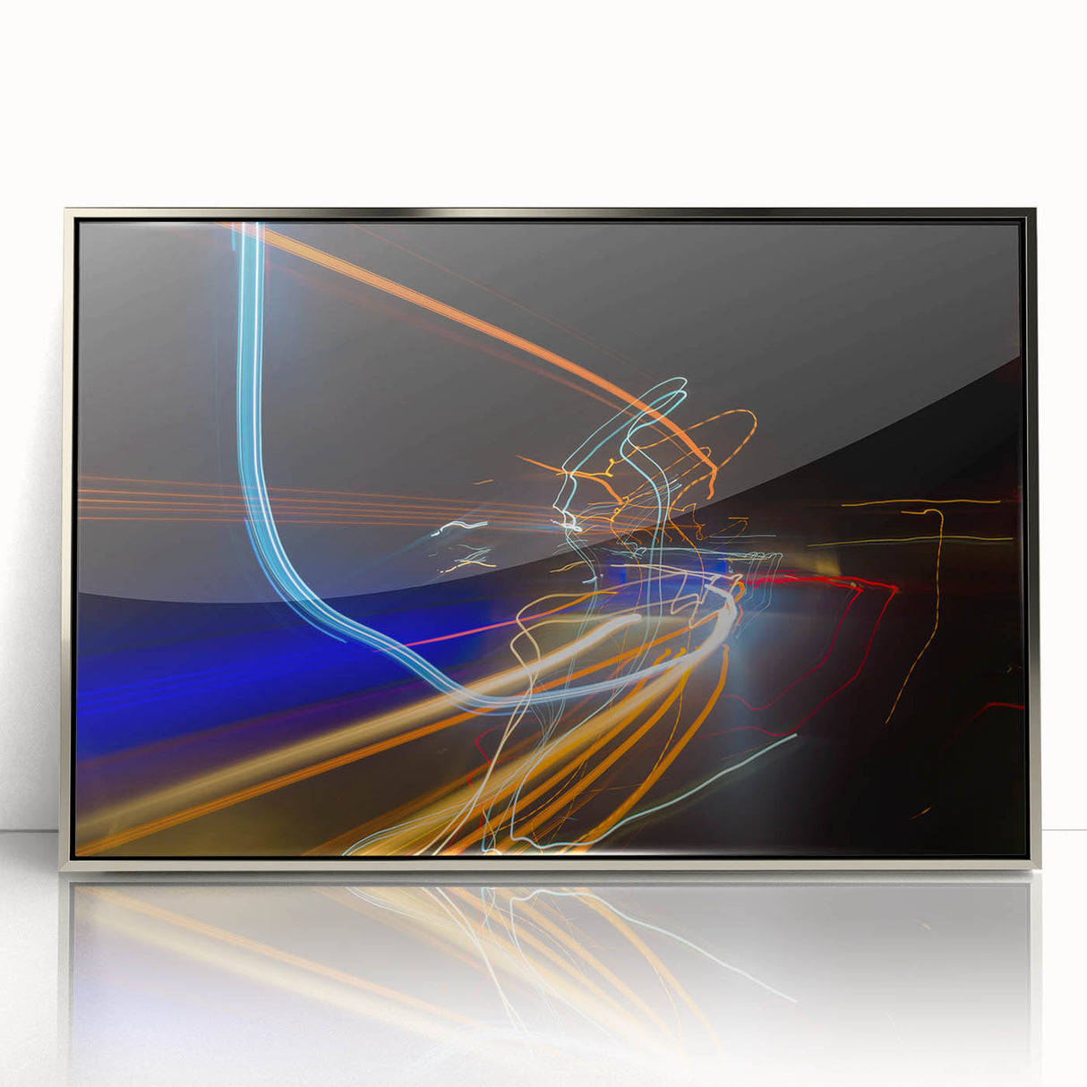 Urban Light Trail Abstract Wall Art – Dynamic Modern Photography
