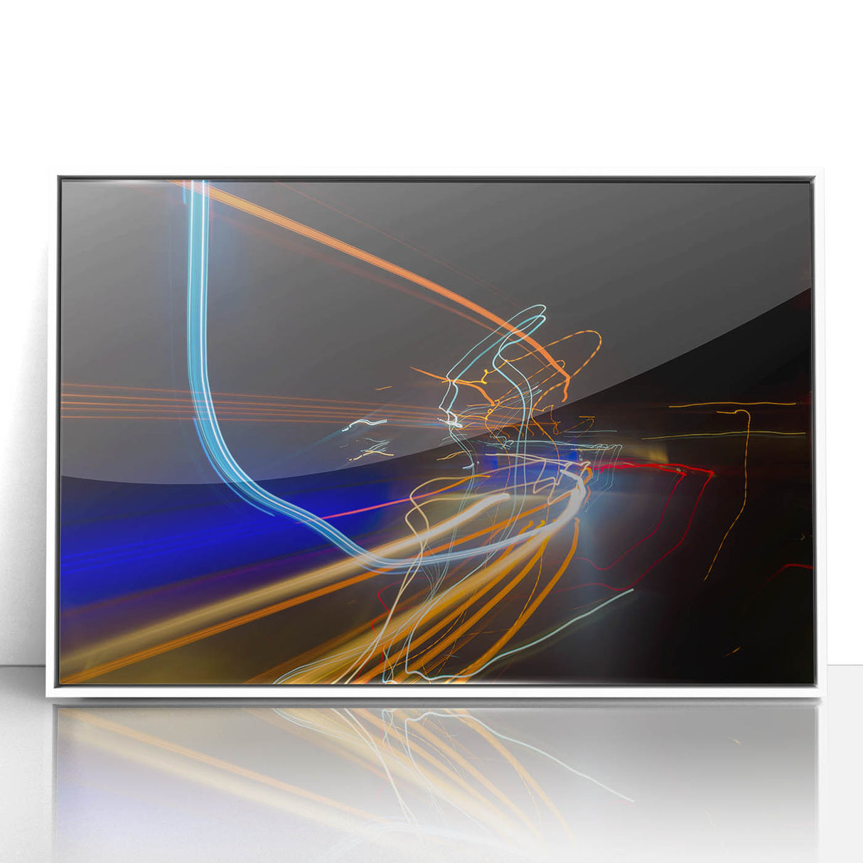 Urban Light Trail Abstract Wall Art – Dynamic Modern Photography