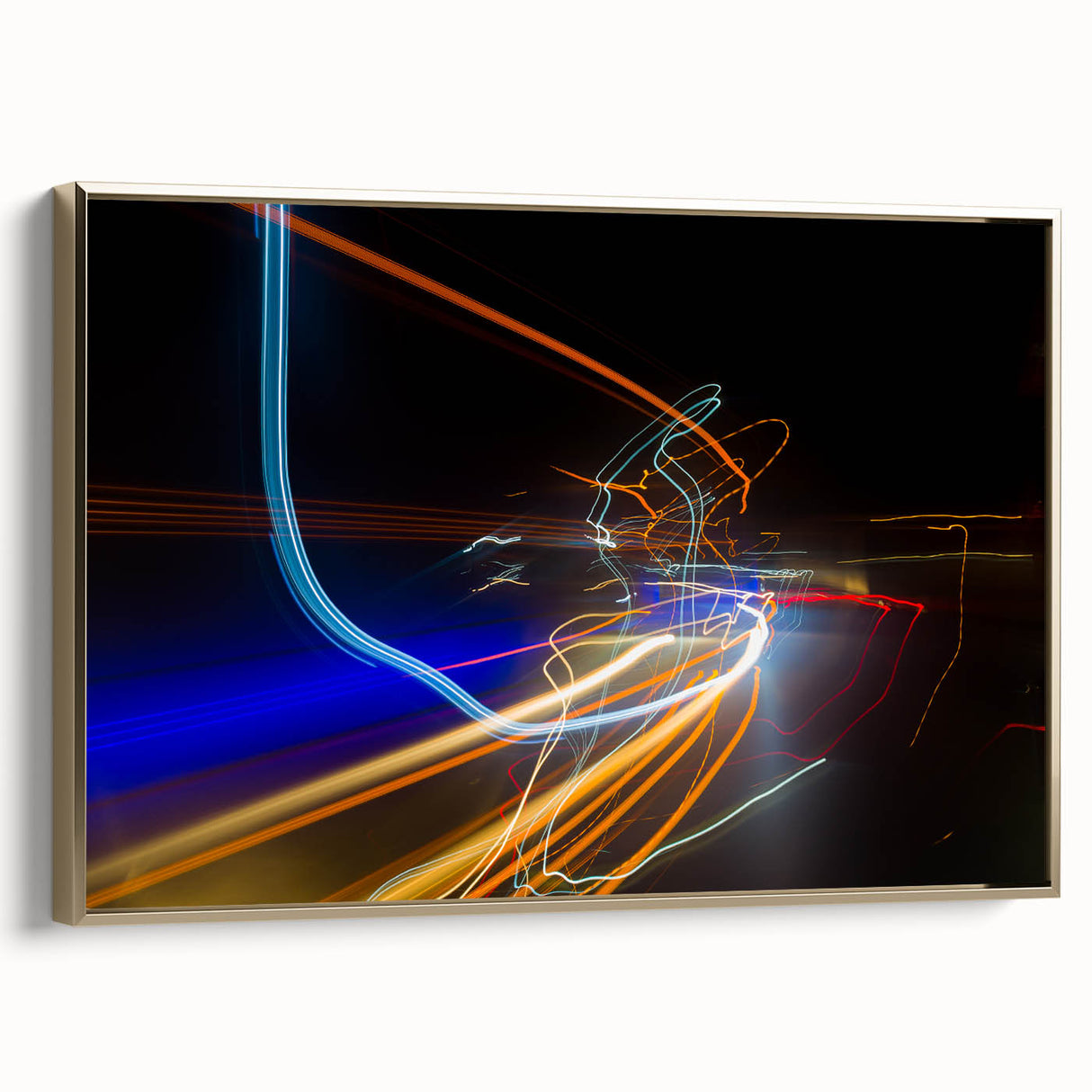Urban Light Trail Abstract Wall Art – Dynamic Modern Photography