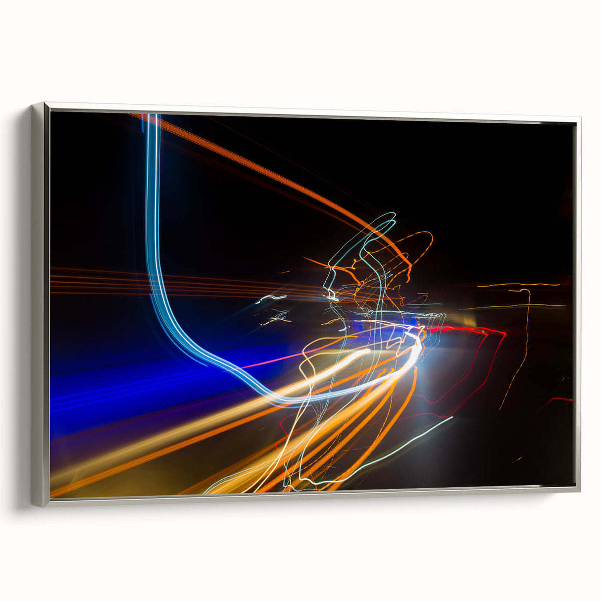 Urban Light Trail Abstract Wall Art – Dynamic Modern Photography