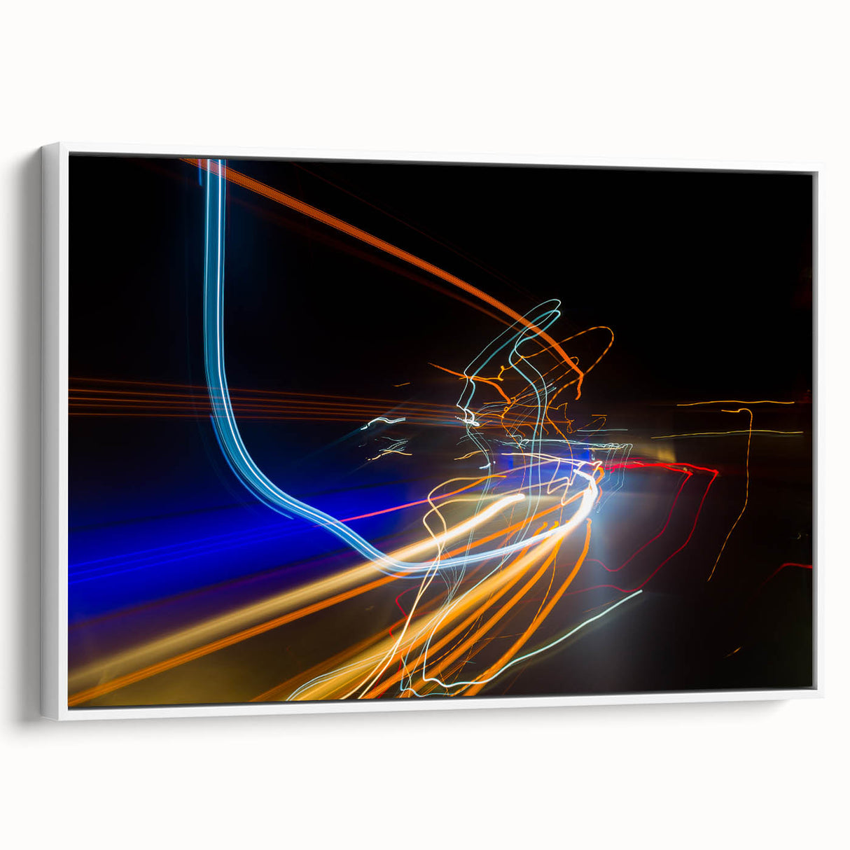 Urban Light Trail Abstract Wall Art – Dynamic Modern Photography