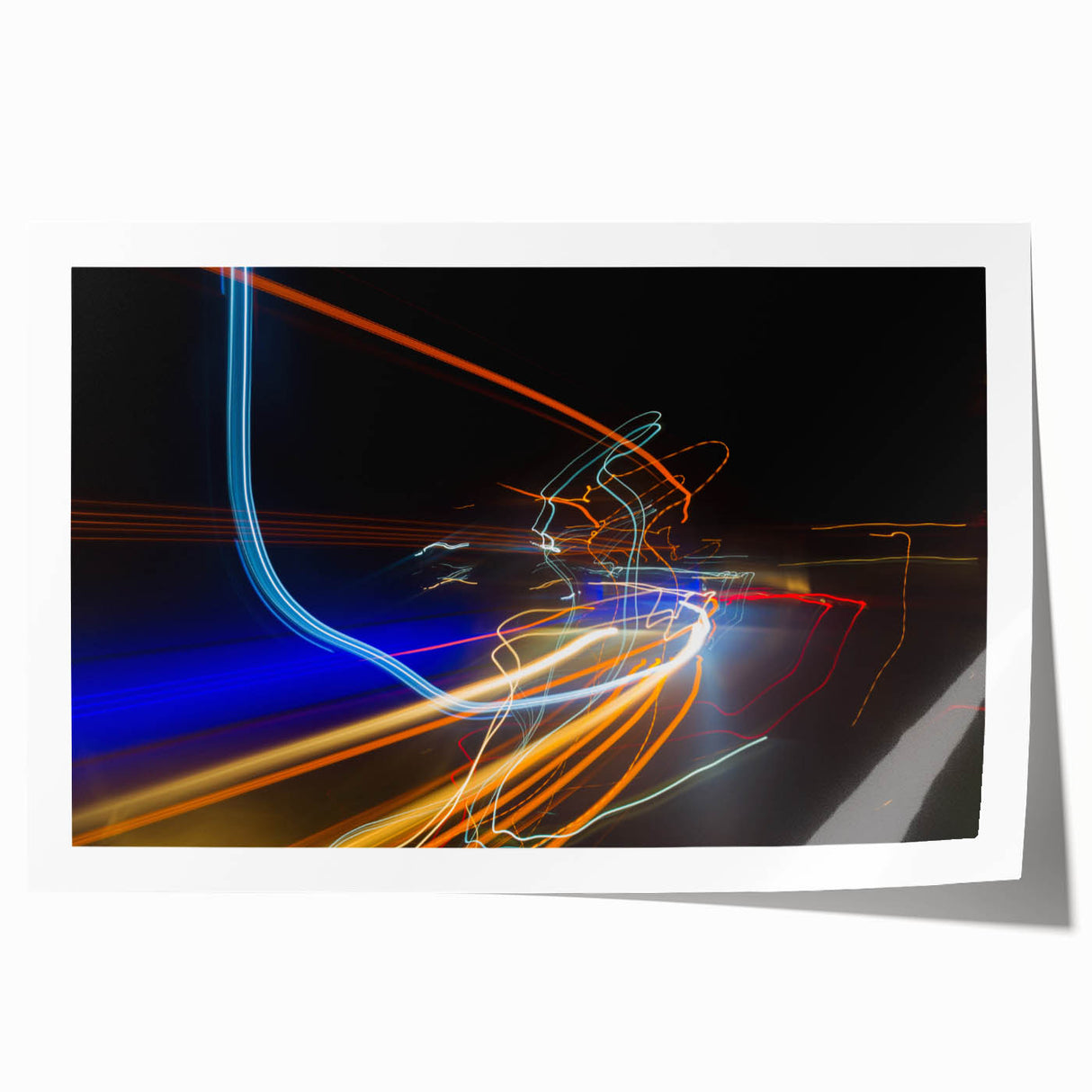 Urban Light Trail Abstract Wall Art – Dynamic Modern Photography