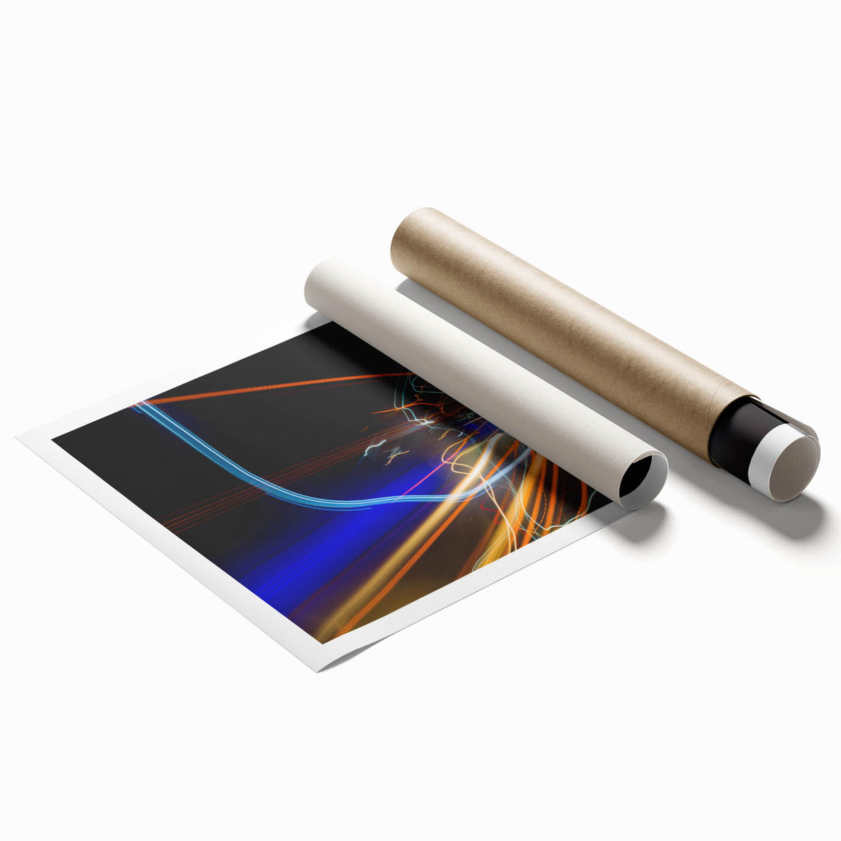Urban Light Trail Abstract Wall Art – Dynamic Modern Photography
