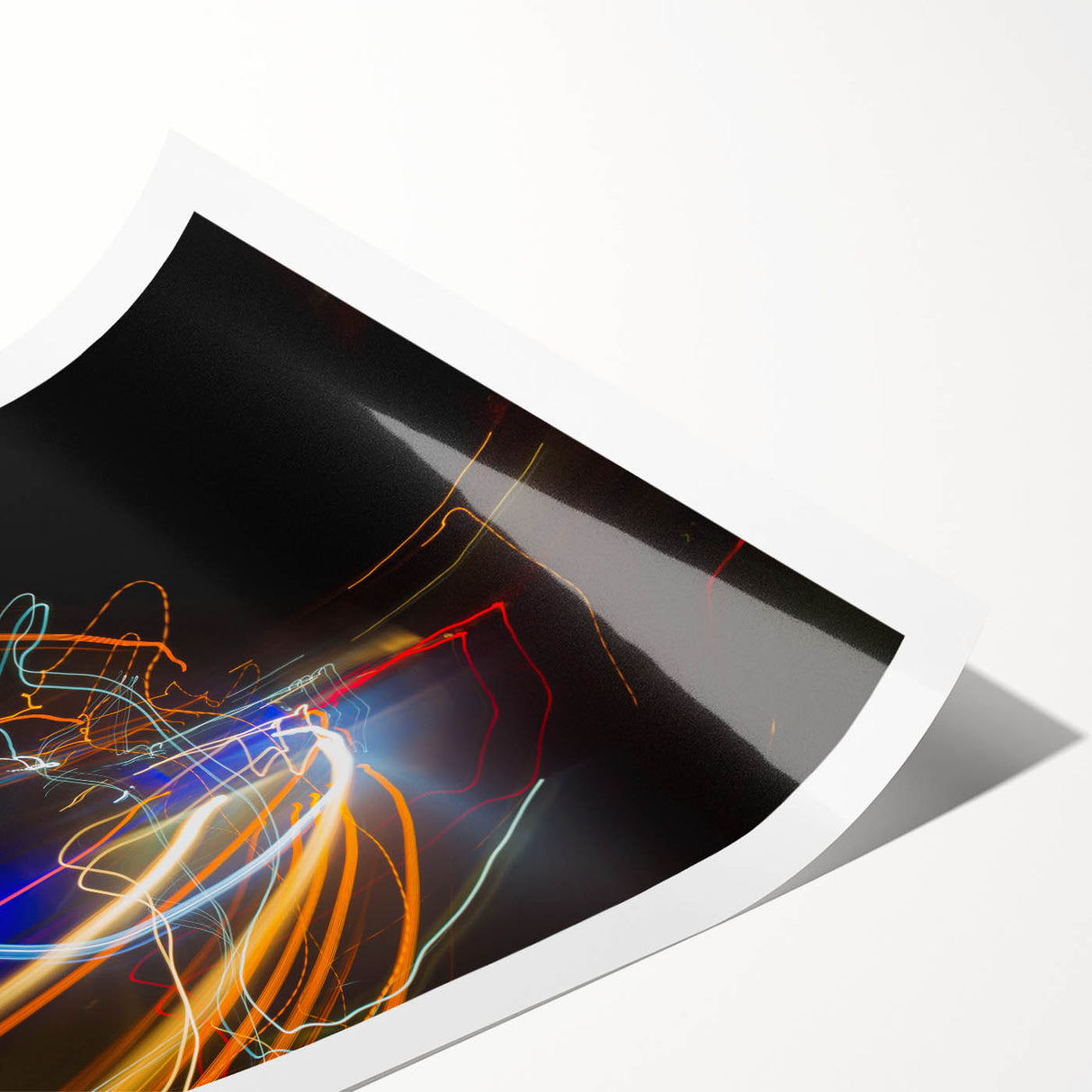 Urban Light Trail Abstract Wall Art – Dynamic Modern Photography