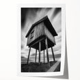 Extra large rolled print of a detailed architectural drawing in monochrome, ideal for art wall dining room.