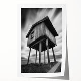 Extra large rolled print of a detailed architectural drawing in monochrome, ideal for art wall dining room.