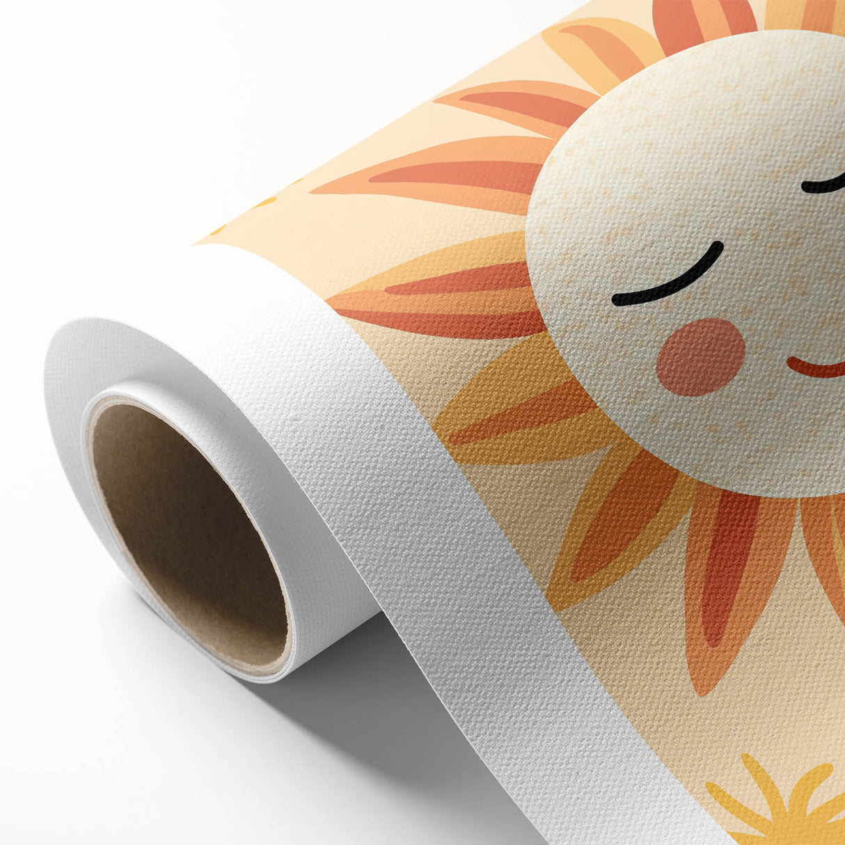 Acrylic Glass Art for Kids Rooms - Smiling Sun Nursery Print