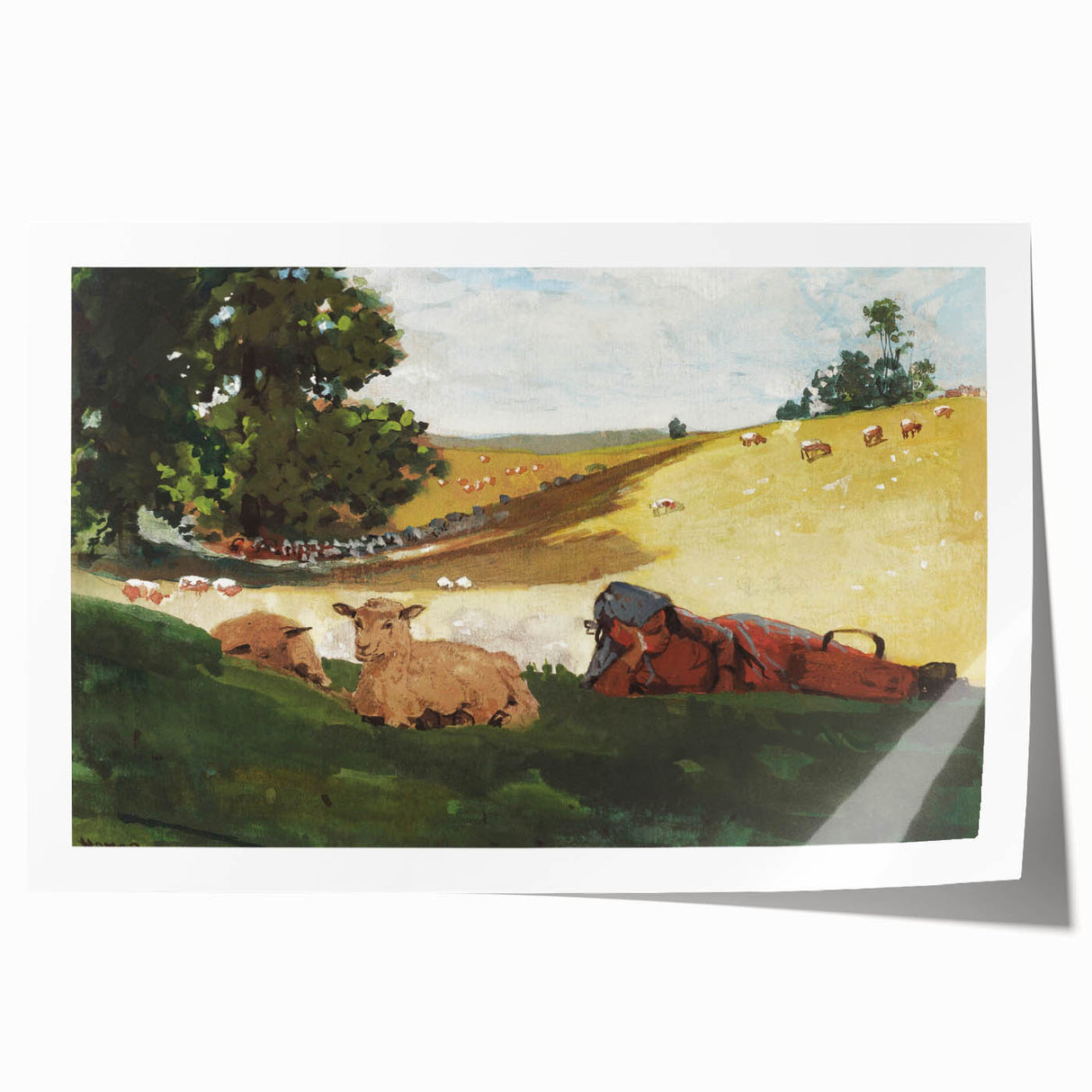 Realism Art Print – Warm Afternoon by Winslow Homer | Serene Pastoral Scene