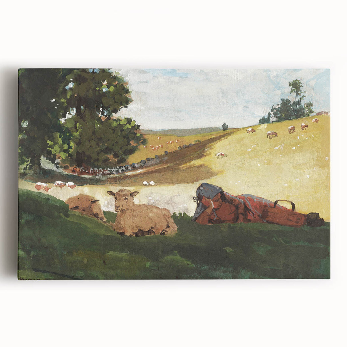 Realism Art Print – Warm Afternoon by Winslow Homer | Serene Pastoral Scene