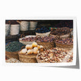 Extra large rolled print of Egyptian scenery with muted earth tones.