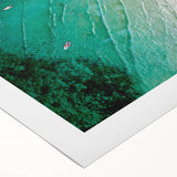 Art deco poster of Madagascar scenery on rolled canvas, featuring vibrant earth tones, ideal for dining room wall art.