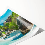 Extra large wall art depicting line art flowers in muted earth tones on rolled print, suitable for large living room walls.