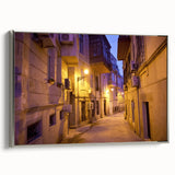 Framed canvas featuring a vintage-style landscape art painting of an Azerbaijan scenery with colorful and black elements.