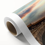 Art Deco poster of Beijing skyline in pastel shades on rolled canvas, ideal for nursery wall art.