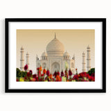 Extra large, textured abstract art print featuring vibrant, colorful strokes, ideal for living room decor.