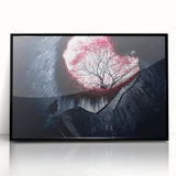 Large abstract wall art featuring a stylized Singapore skyline in muted black and gray tones on a framed acrylic.
