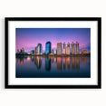 Extra large canvas print featuring a colorful abstract representation of Bangkok with textured strokes.