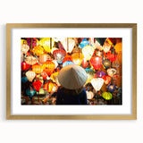 Extra large abstract art print of a textured Turkish landscape in muted earth tones, framed in gold.