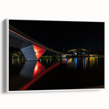 Framed canvas of Adelaide landscape in muted earth tones, ideal for bedroom wall art.