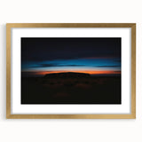 Textured art depicting Ayers Rock in muted earth tones on a framed canvas, ideal for bedroom art.