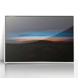 Framed acrylic print of Ayers Rock in Australia, featuring earthy orange tones, ideal for modern art wall decor.