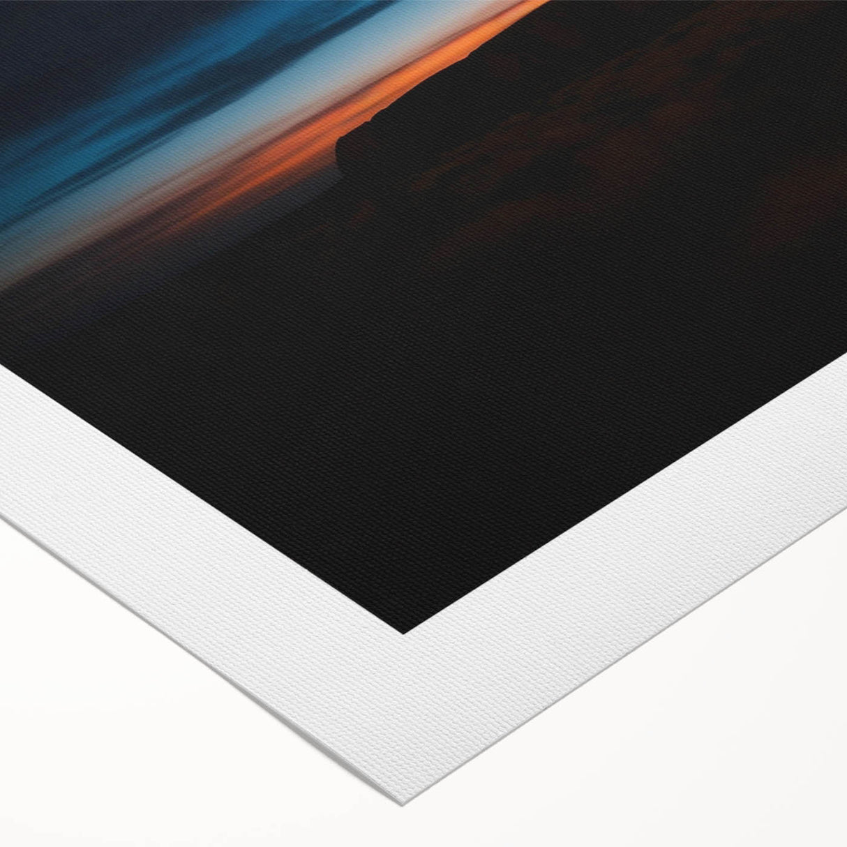 Art deco poster of Ayers Rock in muted orange tones on rolled canvas, suitable for dining room wall art.