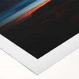 Art deco poster of Ayers Rock in muted orange tones on rolled canvas, suitable for dining room wall art.