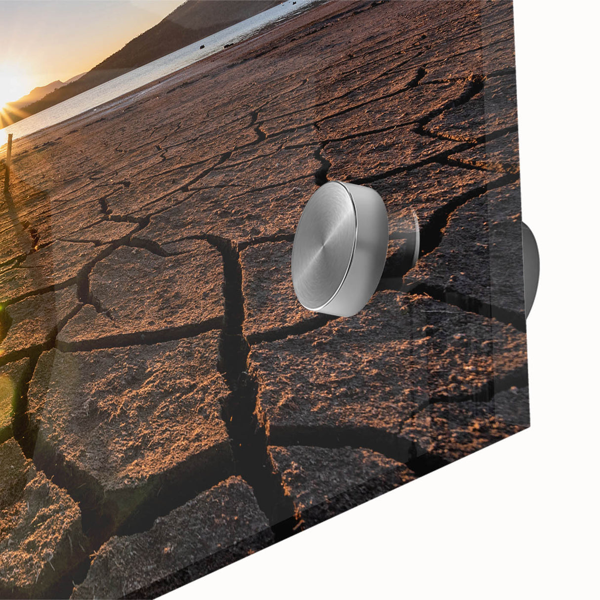 Large abstract wall art of Queensland scenery in muted earth tones on acrylic glass, suitable for dining room decor.