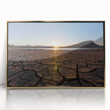Art deco poster of Queensland scenery in gold tones on acrylic, ideal for modern nursery wall art.