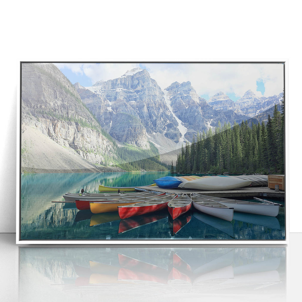 Acrylic print of a serene Alberta, Canada landscape in muted earth tones, ideal for modern art wall decor.