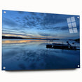 Acrylic print of a large abstract landscape depicting the Northwest Territories, ideal for bedroom or dining room decor.