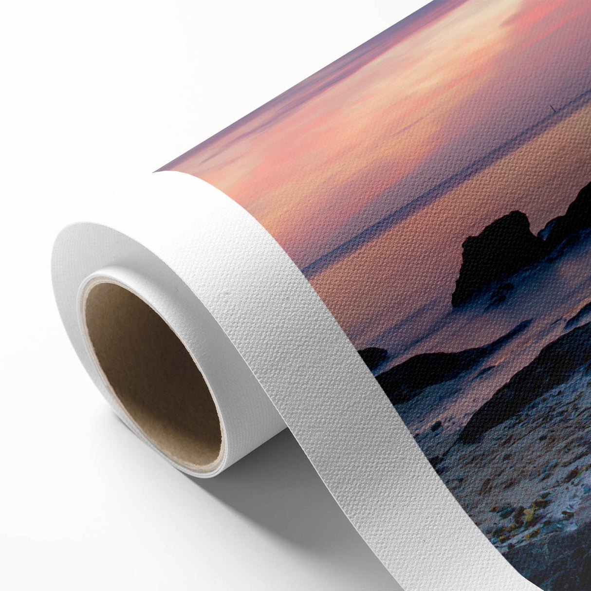 Art Deco poster of Bermuda scenery in pastel shades on rolled canvas, ideal for nursery wall art.