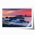Extra large rolled canvas print of a Caribbean Bermuda scenery with vibrant floral elements, ideal for dining room wall art.