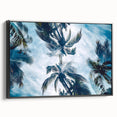 Black and white wall art featuring a vintage Cuban landscape on a framed canvas, suitable for bedroom decor.