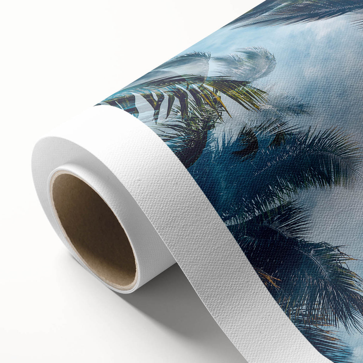 Art Deco style poster of a vibrant Caribbean scene on rolled canvas, ideal for nursery wall art.