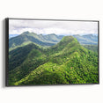 Black and white vintage poster art of a Belize landscape on framed canvas, suitable for bedroom wall decor.