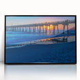 Large abstract wall art depicting a vibrant, colorful Central American scenery on a framed acrylic.