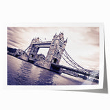 Extra large wall art depicting a floral scene in London with soft pastel shades on a rolled canvas.