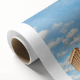 Art Deco poster of Athens scenery in muted earth tones on rolled canvas, suitable for nursery wall art or dining room decor.