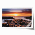 Rolled print of Northern Ireland landscape with vibrant green hues, ideal for dining room wall art.