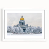 Textured art print of an abstract St.