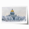 Extra large rolled print depicting a floral scene in muted greens and pinks, ideal for dining room wall art.