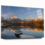 Large abstract wall art of a European scenery in Slovakia, printed on acrylic glass.